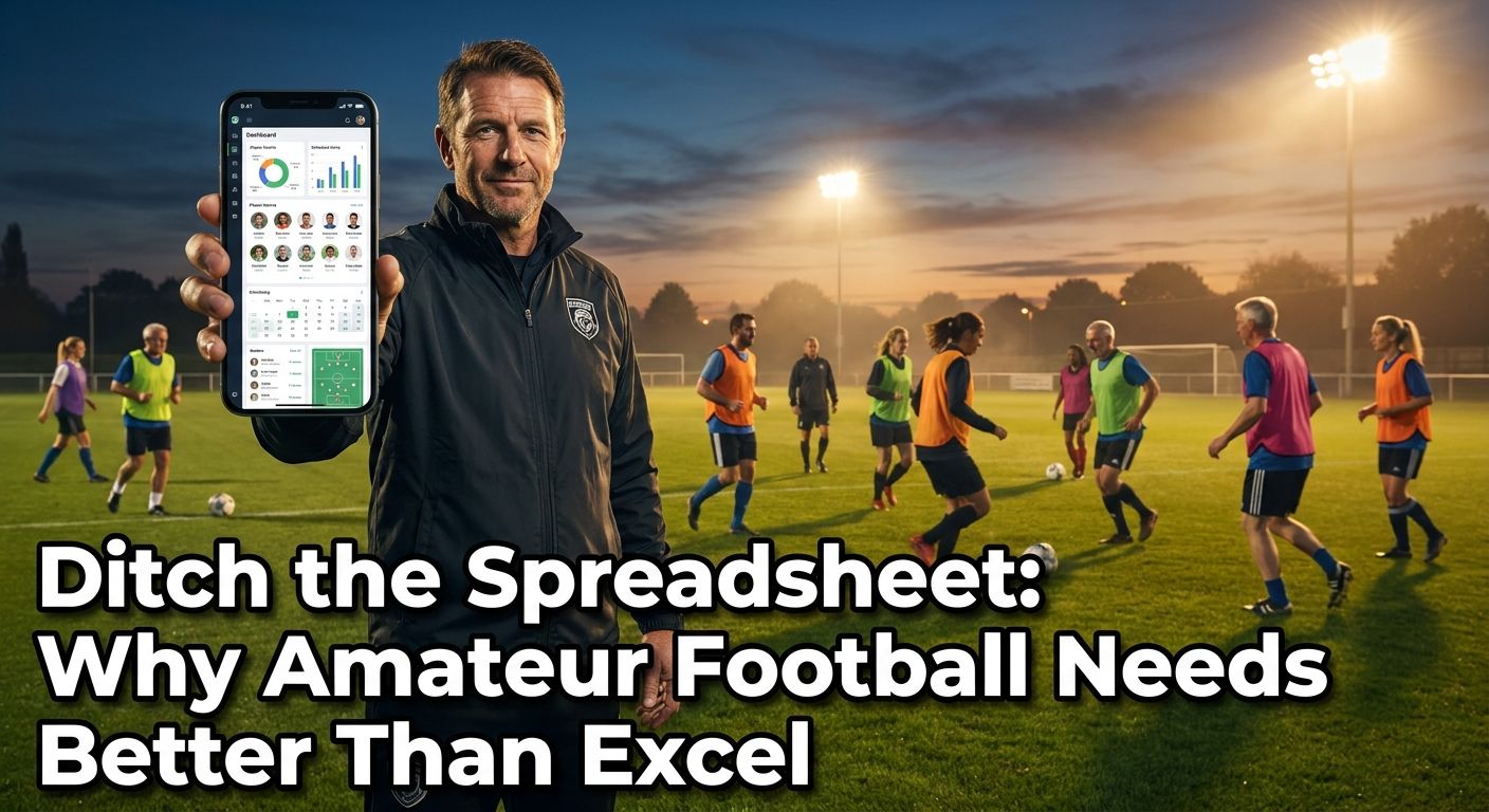 Abandonnez le tableur : Pourquoi le football amateur mérite mieux qu'Excel