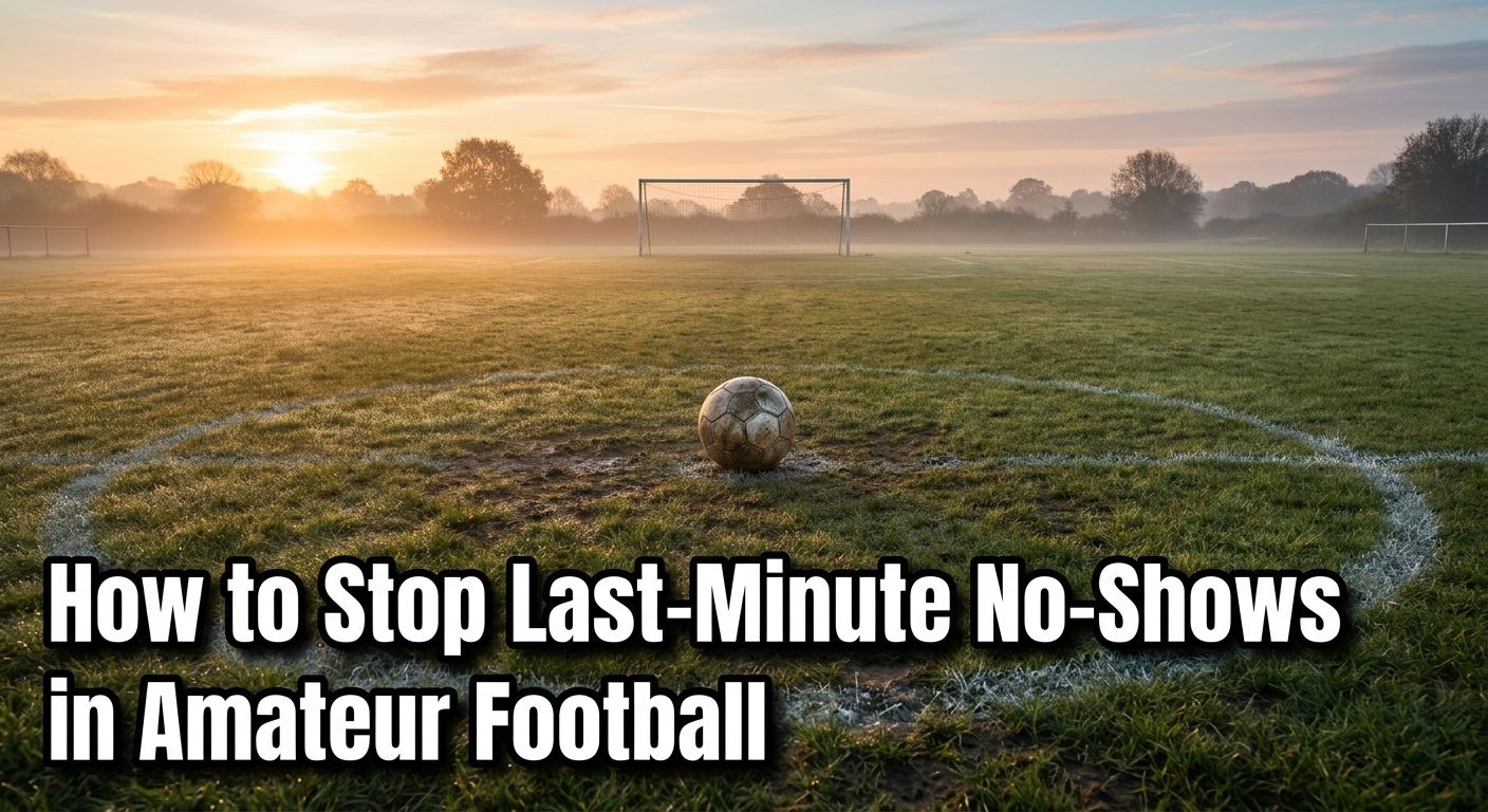 So stoppen Sie kurzfristige Absagen im Amateurfußball