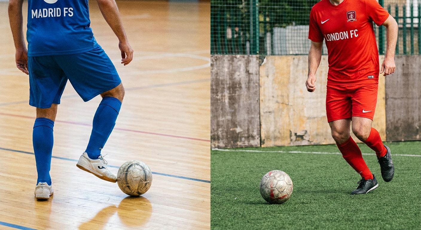 Futsal vs 5-a-Side: Rules, Pitch and Ball Differences
